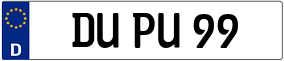 Trailer License Plate